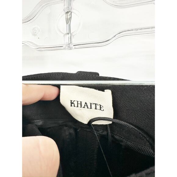 Khaite Terron Straight-Leg Pants in Black Size 2 NEW - Picture 7 of 9